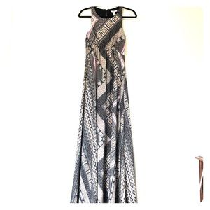 New Bar lll Long Maxi Halter Dress Tribal Pattern